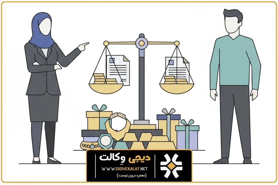 تکلیف هدایا | طلاق در دوران عقد